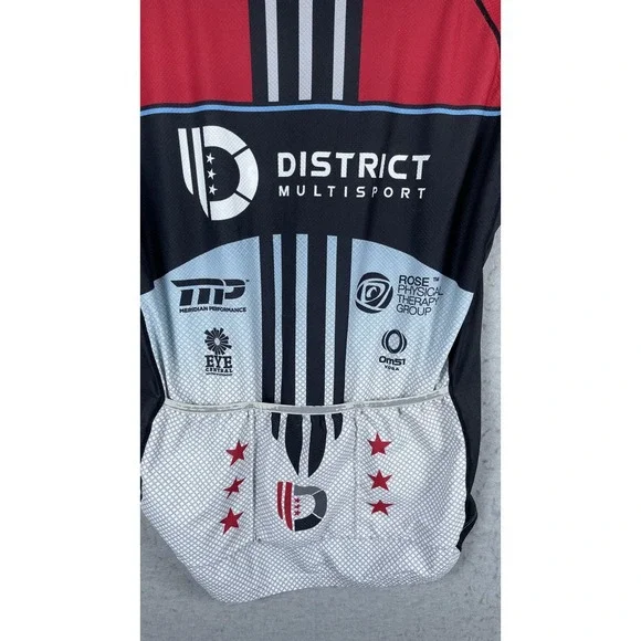 Louis Garneau District Multisport Cycling Jersey Mens Medium Full Zip Bike Shirt - Picture 8 of 9